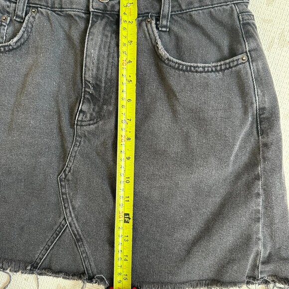 Urban Outfitters Black Denim Mini Skirt size M - Picture 7 of 8